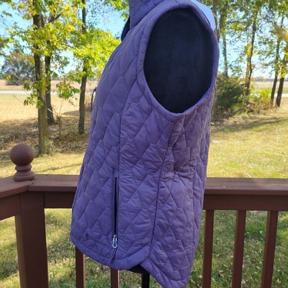 Free Country Lavender Quilted Puffer Vest Women’s Sz Med NWT - Picture 6 of 15